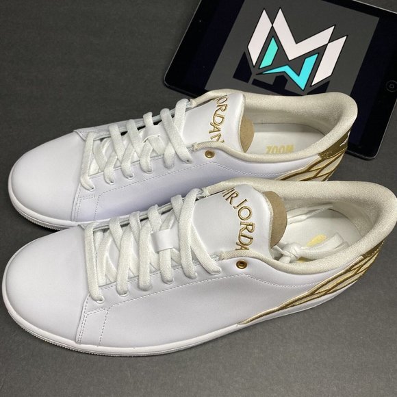 Nike Air Jordan Retro 1 Centre Court Shoes White Gold Brown DQ8577-100 Men’s - Picture 9 of 12